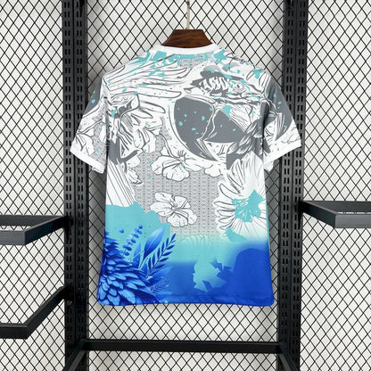 2025/2026 Brazil Special Edition White Blue Parrot Football Shirt