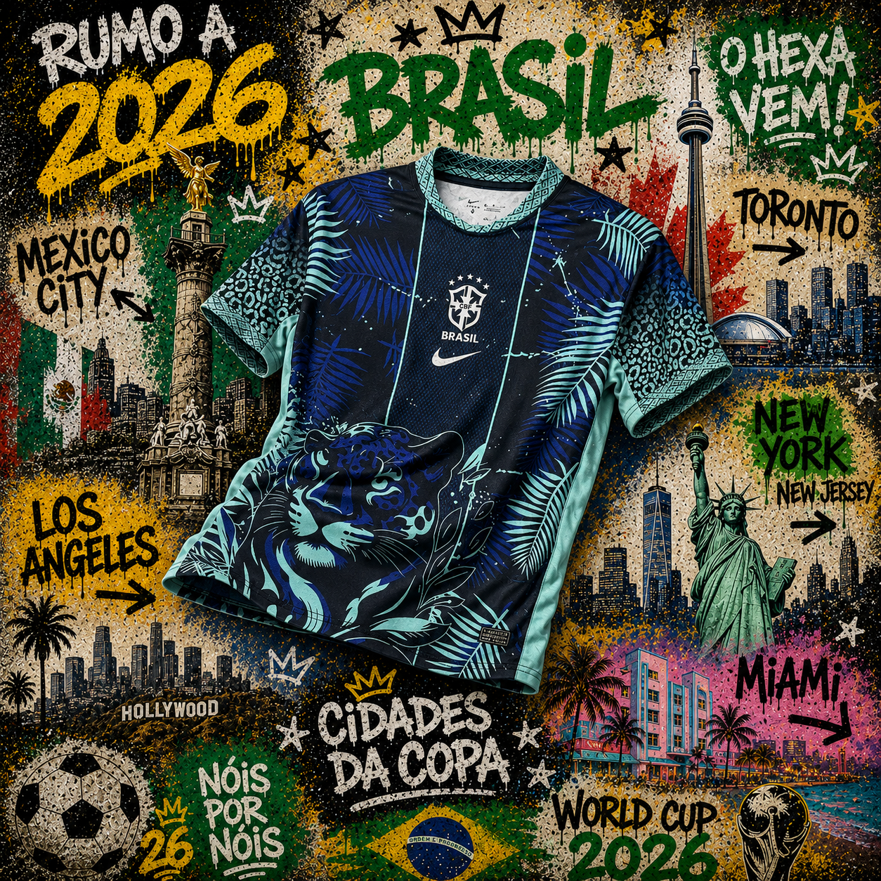 2025/2026 Brazil World Cup Tiger Edition Jersey 🇧🇷